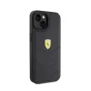 Ferrari Quilted Metal Logo - Case for iPhone 15 Car (Black)