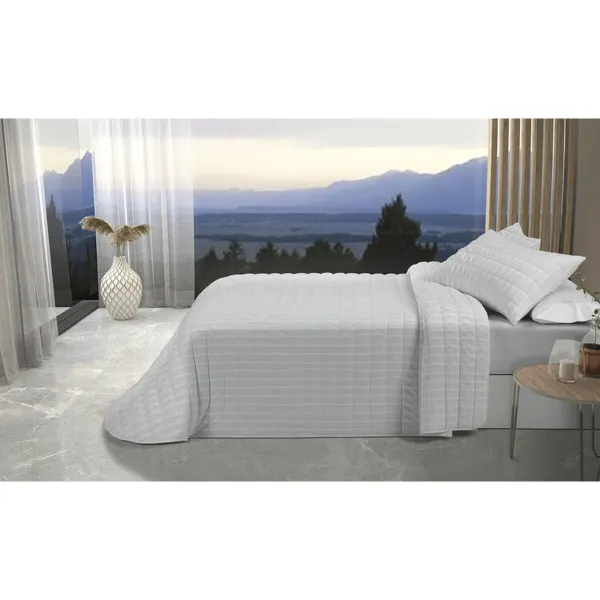 Vuodepeite (viltti) Pierre Cardin ONDAS Valkoinen Sänky 135 (3 Kappaletta)