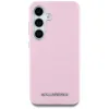 Karl Lagerfeld Saffiano Full Wrapped Elongated Metal Logo MagSafe - Case for Samsung Galaxy S25+ (pink)