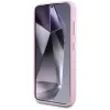 Karl Lagerfeld Saffiano Full Wrapped Elongated Metal Logo MagSafe - Case for Samsung Galaxy S25+ (pink)