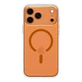 Spigen Ultra Hybrid Mag MagSafe - Case for iPhone 17 Pro (Clear/Orange)