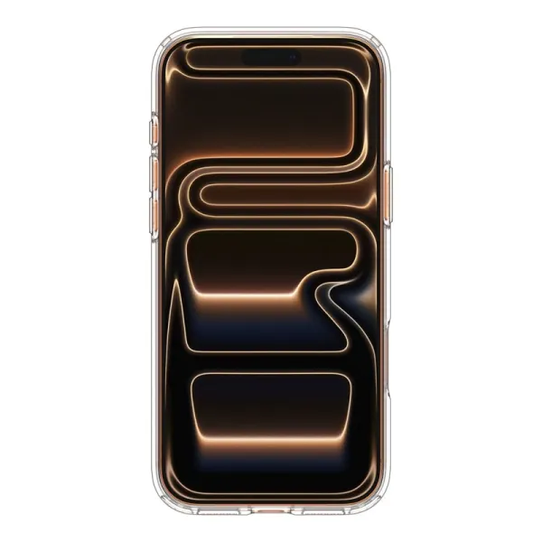 Spigen Ultra Hybrid Mag MagSafe - Case for iPhone 17 Pro (Clear/Orange)