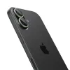 Spigen Optik Pro GLAS.TR EZ Fit Camera Protector 2-Pack - Glass Lens Protector for iPhone 16 / 16 Plus / 17 (2 pcs) (Green)