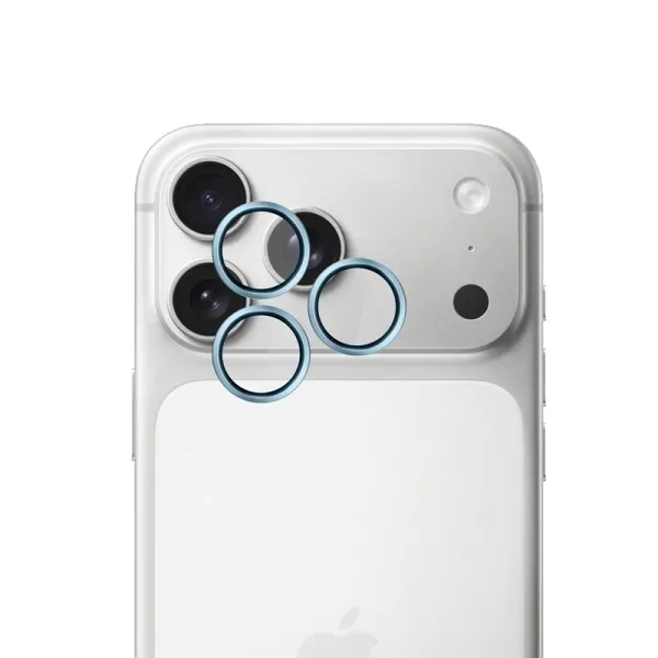 3mk HARDY Lens Protection Pro - Camera Lens Glass for iPhone 17 Pro / iPhone 17 Pro Max (Ocean Blue)