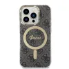 Guess Bundle Pack MagSafe 4G - Set of case for iPhone 14 Pro + MagSafe charger (Black/Gold)
