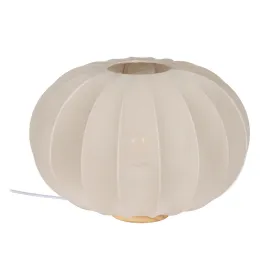 Stalinė lempa Rusvai gelsva Natūralus Medvilnė Medžio Metalinis 60 W 220-240 V 40 x 40 x 28,5 cm
