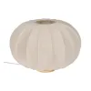 Stalinė lempa Rusvai gelsva Natūralus Medvilnė Medžio Metalinis 60 W 220-240 V 40 x 40 x 28,5 cm