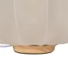 Stalinė lempa Rusvai gelsva Natūralus Medvilnė Medžio Metalinis 60 W 220-240 V 40 x 40 x 28,5 cm