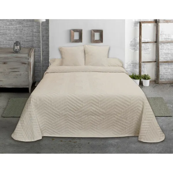 Vuodepeite (viltti) Hosteline ESPIGA Beige Norsunluu Sänky 105 (1 Kappaletta)