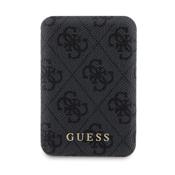 Guess Bundle Pack MagSafe 4G Metal Gold Logo - Case set + Power Bank 5000mAh MagSafe iPhone 14 Pro (black)