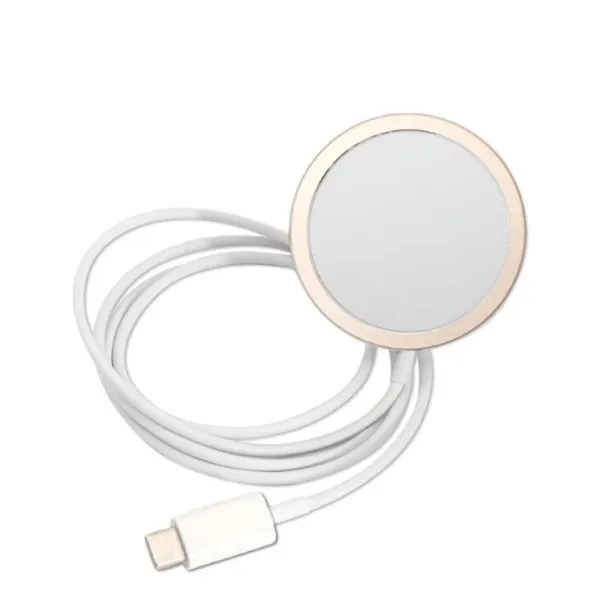 Guess Bundle Pack MagSafe 4G - Set of case for iPhone 14 Pro + MagSafe charger (Black/Gold)
