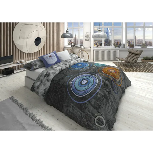 Duvet cover set Lois ORLANDO P. Grey Single 2 Pieces