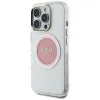 Guess IML Metal Colored Circle Classic Logo MagSafe - Case for iPhone 16 Pro Max (pink)