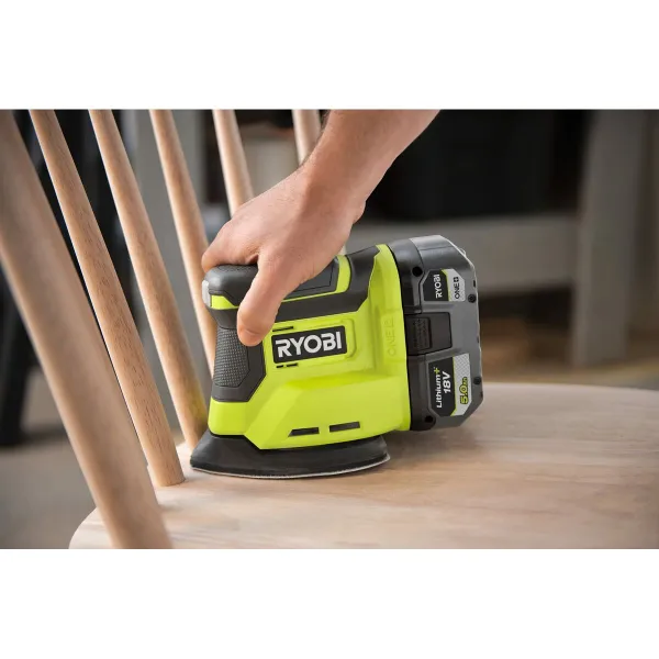 Эксцентриковая шлифовальная машина Ryobi 5133005394 18 V Треугольный