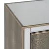 Ночной столик CHLOE Позолоченный Зеркало Стеклянный Деревянный MDF 51 x 41 x 51 cm
