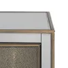 Ночной столик CHLOE Позолоченный Зеркало Стеклянный Деревянный MDF 51 x 41 x 51 cm