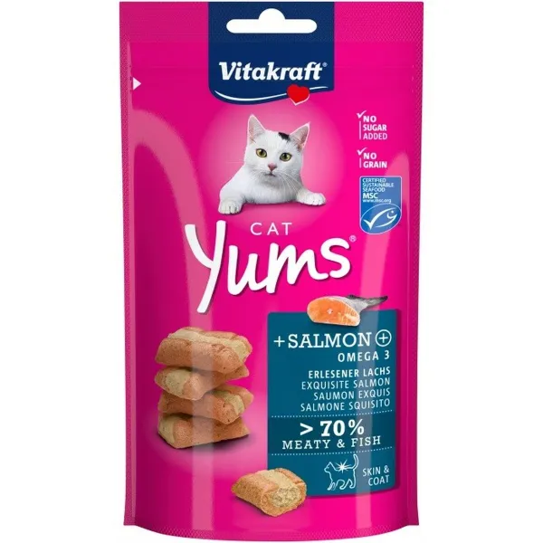 Snack for Cats Vitakraft Cat Yums Salmon Zivs 40 g