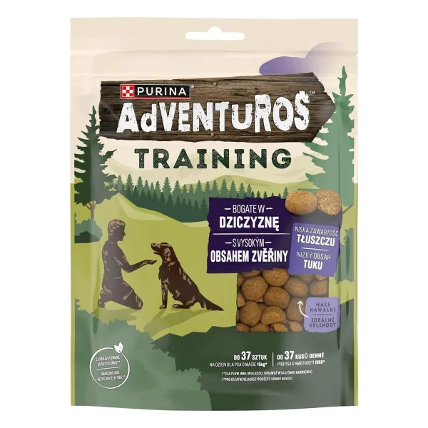 Suņu uzkodas Purina Adventuros Adiestramiento venado Mežacūka 115 g