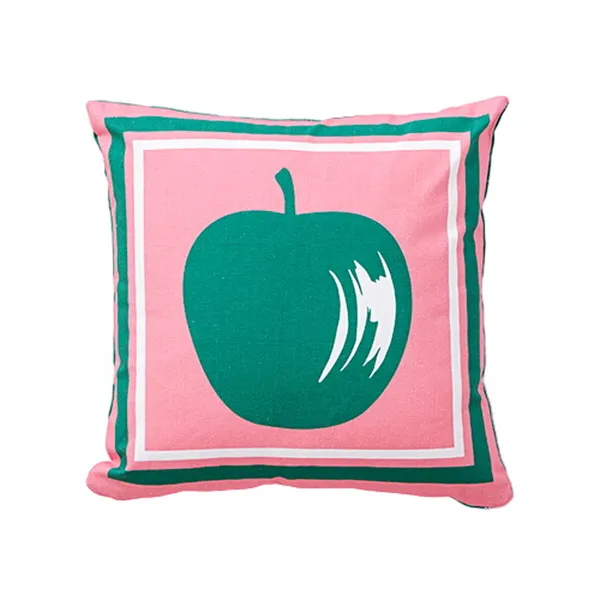 Pagalvėlė Benetton Žalia Rožinė Obuolys 40 x 40 cm Kvadratai