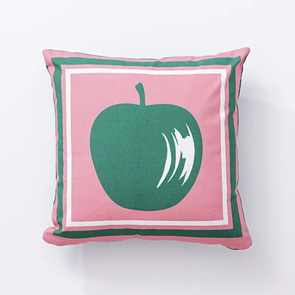 Pagalvėlė Benetton Žalia Rožinė Obuolys 40 x 40 cm Kvadratai