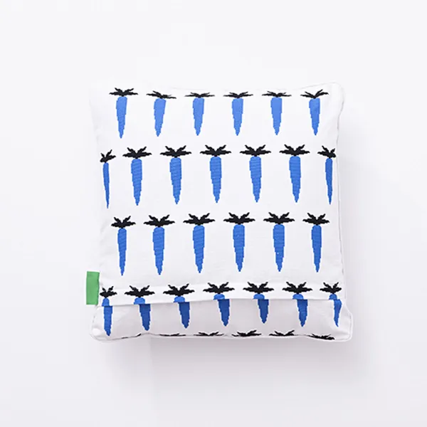 Cushion Benetton Blue White Carrot 40 x 40 cm