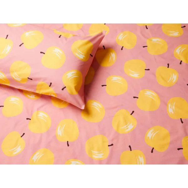 Bedding set Benetton Yellow Pink Apple 4 Pieces