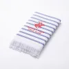 Bath towel Beverly Hills Polo Club Blue White 100% cotton 80 x 165 cm