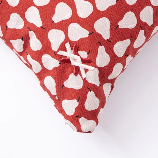 Cushion Benetton White Red Pear 35 x 50 cm