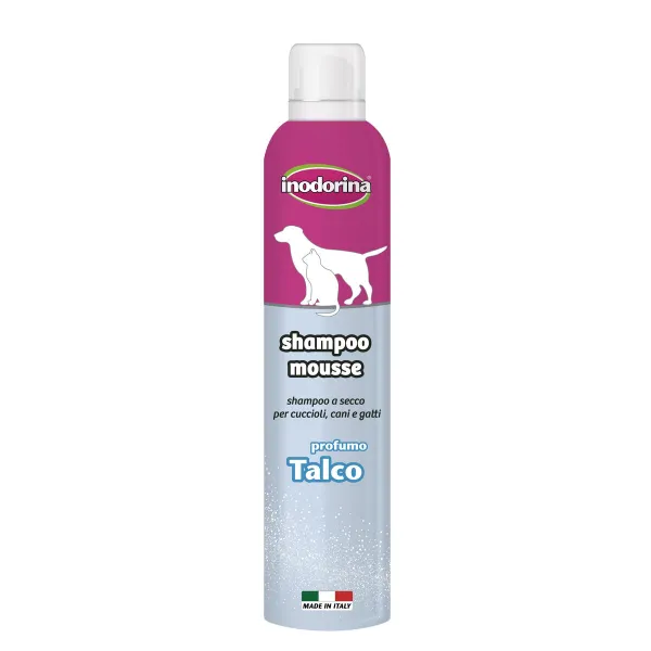Šampūnas naminiams gyvūnams Inodorina Talko milteliai 300 ml