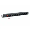 Schuko 19" Multiadapter 8 Pistikule Equip 333283 Must (1,8 m)