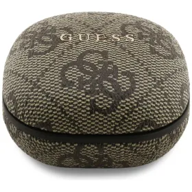 Guess 4G Classic Metal Logo - Bluetooth TWS ENC sluchátka + nabíjecí pouzdro (Hnìdá)