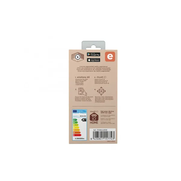 Išmani Lemputė Muvit 8,5 W E27 2700 K 6500 K 800 lm Wi-Fi LED Balta