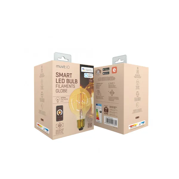 Смарт-Лампочка Muvit iO 5 W E27 1800 K 2700 K 480 Lm Wi-Fi