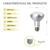 LED-lamppu Silver Electronics 999007 R90 E27 Harmaa 12 W 3000K
