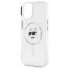 Karl Lagerfeld IML Metal Choupette Head MagSafe - Case for iPhone 15 (White)