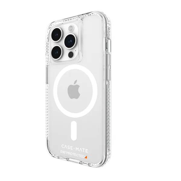 Case-Mate Ultra Tough plus D3O MagSafe - iPhone 15 Pro Case (Clear)