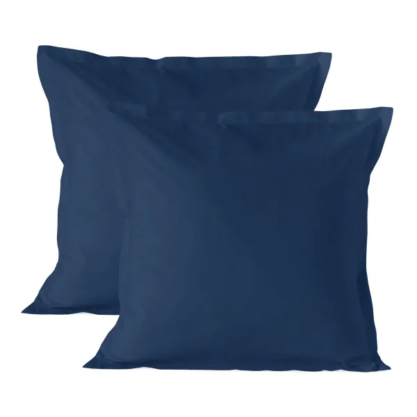 Pillowcase set HappyFriday Navy Blue 60 x 60 cm 15 x 1 x 38 cm 2 Pieces