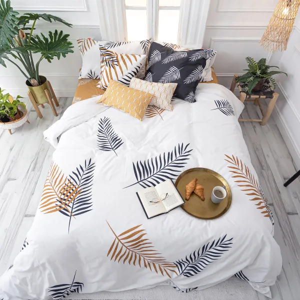 Пододеяльник HappyFriday Foliage Разноцветный 240 x 220 cm