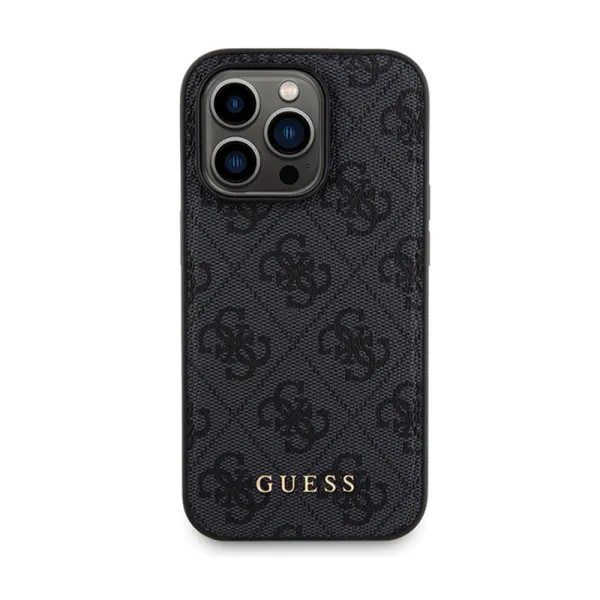 Guess Bundle Pack MagSafe 4G Metal Gold Logo - Case set + Power Bank 5000mAh MagSafe iPhone 13 Pro Max (black)