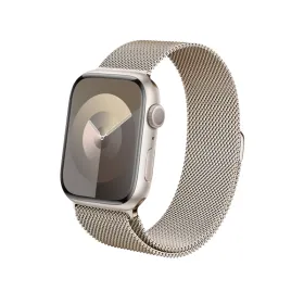 Crong Milano Steel – Stainless Steel Strap for Apple Watch 38/40/41/42 mm (Champagne)