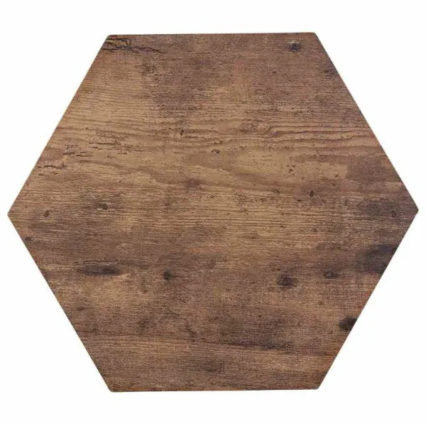 2 tabulu komplekts Alexandra House Living Brūns Melns Dzelzs Koks MDF 39 x 57 x 39 cm