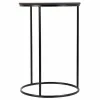 2 tabulu komplekts Alexandra House Living Melns Dzelzs Koks MDF 39 x 57 x 39 cm