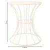 Šoninis staliukas Alexandra House Living Balta Geležis 20 x 50 x 21 cm