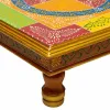 Sivupöytä Alexandra House Living Keltainen Alumiini Puu MDF 38 x 14 x 38 cm