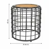 Кофейный столик Alexandra House Living Коричневый Чёрный Серый Железо древесина ели 44 x 45 x 44 cm