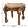 Centrinis stalas Alexandra House Living Šviesiai rudas Žalvaris Mango mediena 52 x 40 x 52 cm