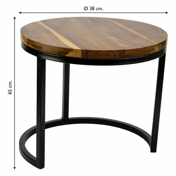 Centrālais galds Alexandra House Living Brūns Dzelzs Mango koks 38 x 65 x 38 cm