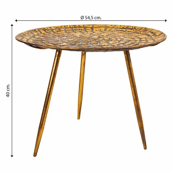 Centrālais galds Alexandra House Living Bronza Dzelzs 54 x 40 x 54 cm