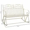 Диван Alexandra House Living Белый 20 x 48 x 20 cm Кресло-качалка
