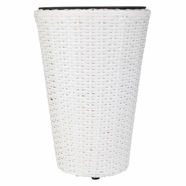 Подставка под цветочный горшок Alexandra House Living Белый Железо ротанг Пластик 28 x 40 x 28 cm